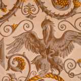 ...intrecciati a disegni di uccelli...